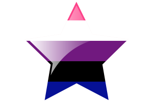 Genderfluid Flag Star Icon flag