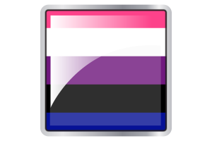 Genderfluid Flag Square icon flag