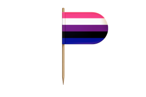 Genderfluid Flag for Desk, Table flag