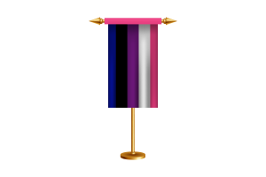 Genderfluid Ceremonial Flag Vector Free flag