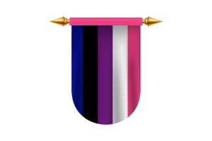 Genderfluid Flag Emblem Vector Images flag