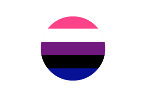 Genderfluid Flag Circle Vector Free flag
