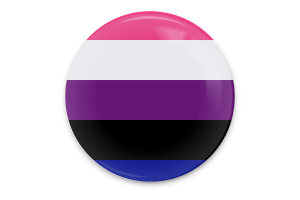 Genderfluid Flag Vector Art flag