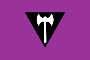Flag of Lesbian Labrys flag