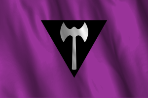 National Flag of Lesbian Labrys flag