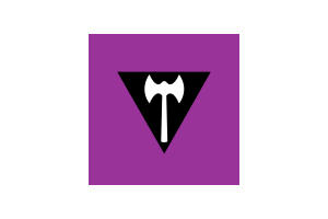 Lesbian Labrys Flag Clipart flag