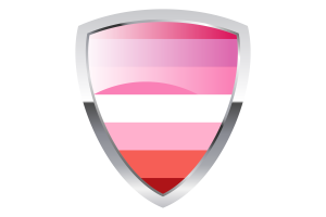 Lesbian Shield Flag flag