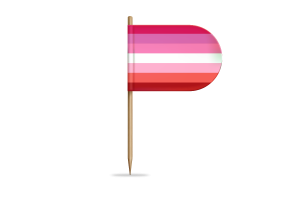 Lesbian Flag for Desk, Table flag