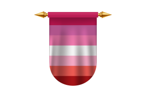 Lesbian Flag Emblem Vector Images flag