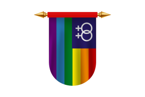Lesbian Pride Flag Emblem Vector Images flag
