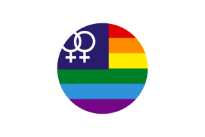 Lesbian Pride Flag Circle Vector Free flag