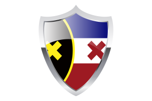 L'Manberg Flag with Medieval Heater Shield flag