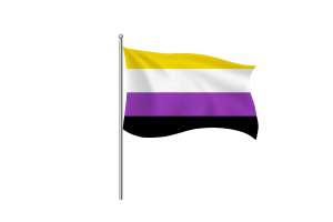 Non-Binary Flag symbol flag