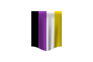 Non-Binary Flag Banner flag