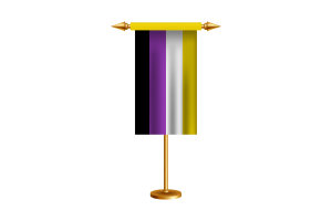 Non-Binary Ceremonial Flag Vector Free flag