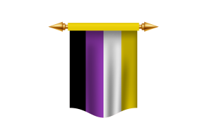 Non-Binary Flag Royal Banner flag