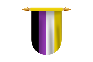 Non-Binary Flag Emblem Vector Images flag