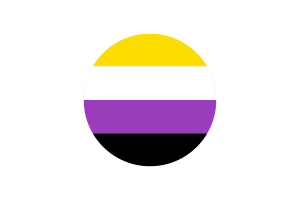 Non-Binary Flag Circle Vector Free flag