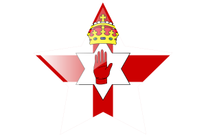 Northern Ireland Flag Star Icon flag