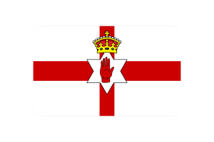 Northern Ireland Flag Triangle Vector Illustration flag