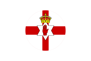 Northern Ireland Flag Circle Vector Free flag
