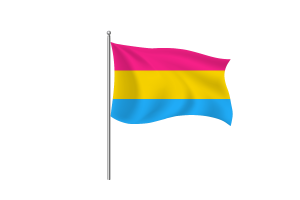 Symbol der Flagge der Pansexualität flag