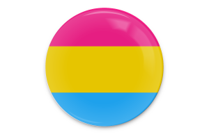 Vektorkunst der Flagge der Pansexualität flag