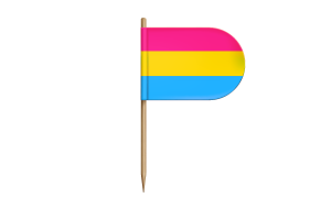 Flagge der Pansexualität für Schreibtisch, Tisch flag