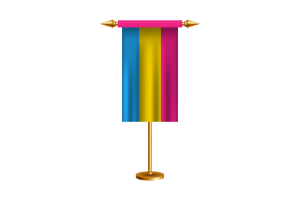 Zeremonielle Flagge der Pansexualität Vektor kostenlos flag
