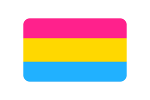 Pansexuelle Flagge Dreieck Vektor Illustration flag