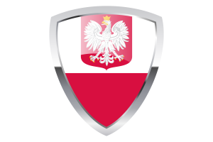 Poland Shield Flag flag