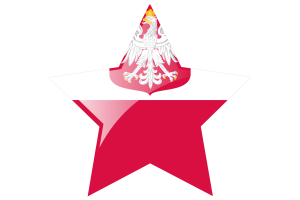 Poland Flag Star Icon flag