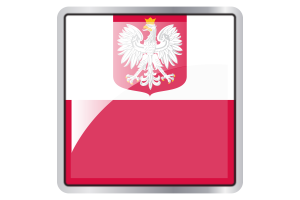 Poland Flag Square icon flag