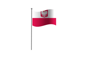 Waving Flag of Poland flag