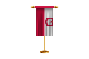 Poland Ceremonial Flag Vector Free flag