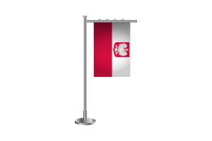3d Poland Standing Flag flag