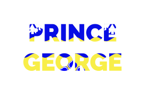 Prince George Text Art flag