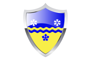 Prince George Flag with Medieval Heater Shield flag