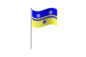 Waving Flag of Prince George flag
