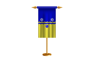Prince George Ceremonial Flag Vector Free flag