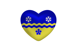  Love of Prince George Heart Shape flag