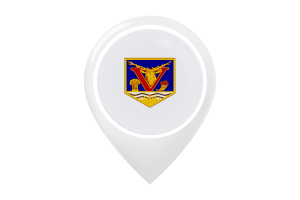 Vernon Flag Map Pin Icon flag