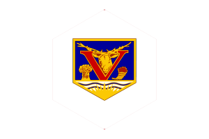 Vernon Flag Hexagon Shape flag