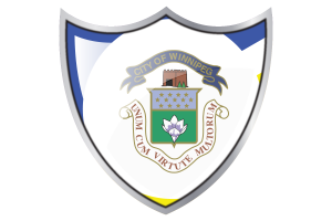 Shield with Flag of Winnipeg flag