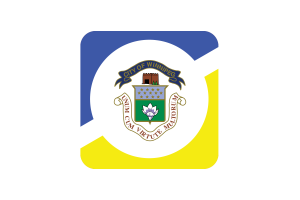 Winnipeg Flag Square Rounded Shape flag