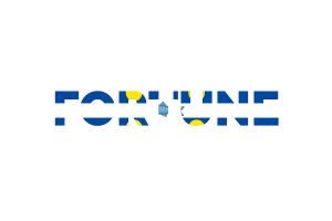 Fortune Text Art flag