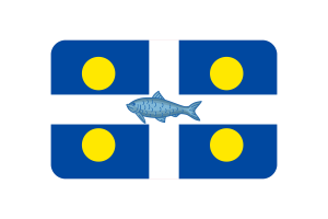 Fortune Flag Rounded Rectangle Vector Illustration flag