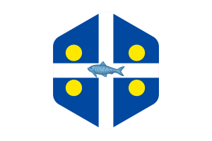 Fortune Flag Rounded Hexagon Shape flag