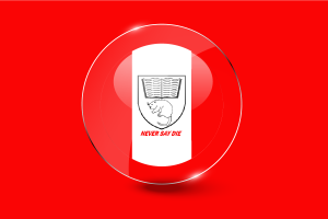 Aklavik Flagge Glänzender runder Knopf flag