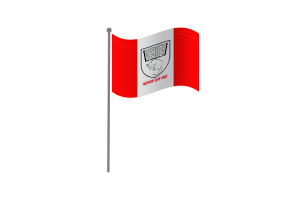 Wehende Flagge von Aklavik flag